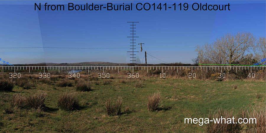 View N from Oldcourt Boulder-Burial