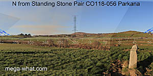 View N from Parkana Standing Stone Pair