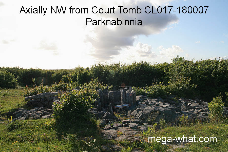 NW from Parknabinnia Court Tomb, Clare, Ireland.