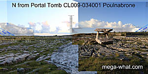 View N from Poulnabrone Portal Tomb