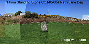 View N from Rathruane Beg Standing Stone
