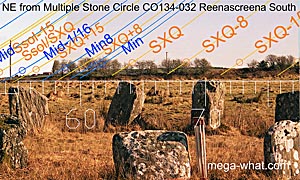 NE axial view from Reenascreena Stone Circle