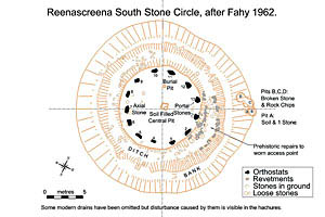 Reenascreena Stone Circle Plan.