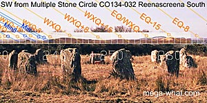 SW axial view from Reenascreena Stone Circle