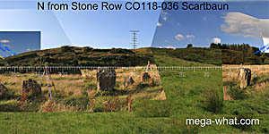 View N from Scartbaun Stone Row