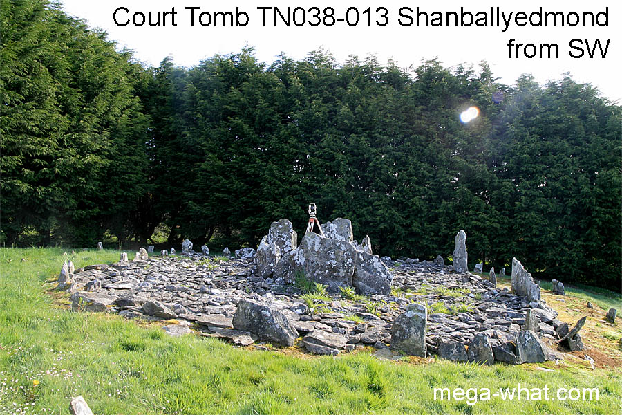 NE from Shanballyedmond Court Tomb, Tipperary, Ireland.