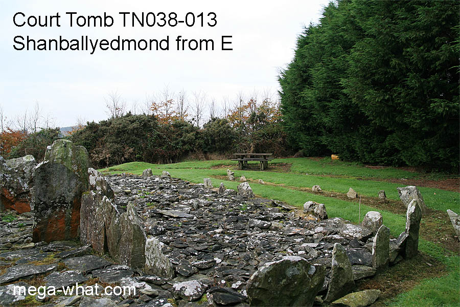 W from Shanballyedmond Court Tomb, Tipperary, Ireland.