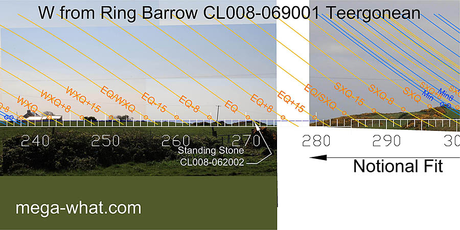 W from Ring Barrow CL008-069001 Teergonean, Clare, Ireland.