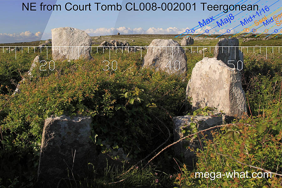 NE axial view from Teergonean Court Tomb