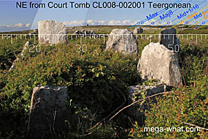 NE axial view from Teergonean Court Tomb