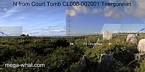 View N from Teergonean Court Tomb