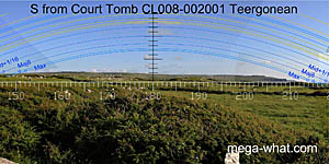 View S from Teergonean Court Tomb