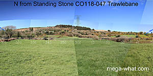 View N from Trawlebane Standing Stone CO118-047