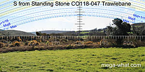 View S from Trawlebane Standing Stone CO118-047