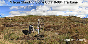 View N from Trawlebane Standing Stone CO118-094