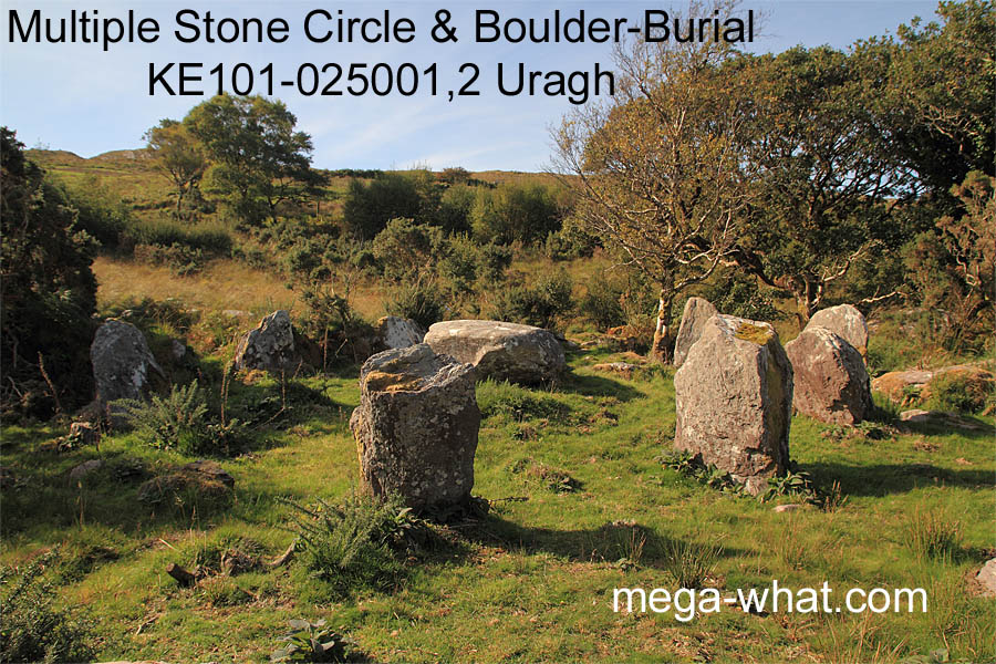 Uragh Multiple Stone Circle & Boulder-Burial, Kerry, Ireland.