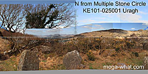 View N from Uragh Multiple Stone Circle