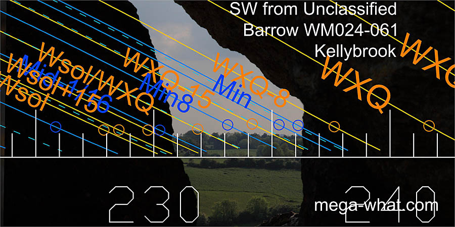 SW from Eriu's grave - Barrow WM024-061 Kellybrook, Ushnagh Hill, West Meath, Ireland.