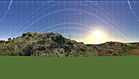 Panoramic view from Ahaglaslin Portal Tomb