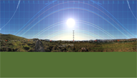 Panoramic view from Canrooska Standing Stone