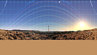 Panoramic view from Ratooragh Wedge Tomb