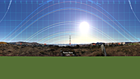 Panoramic view from Reenmeen Standing Stone