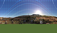 Panoramic view from Uragh Multiple Stone Circle