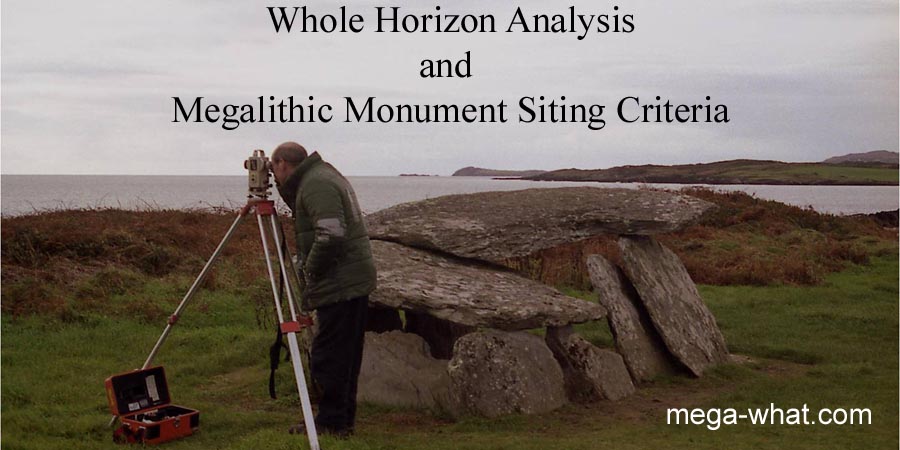 The Author surveying at Altar Wedge Tomb